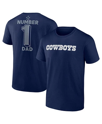 Fanatics Men's Navy Dallas Cowboys Big Tall Number One Dad T-Shirt