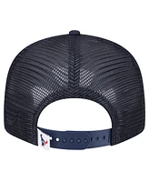 New Era Big Boys and Girls Navy Houston Texans Main Trucker Snapback Hat