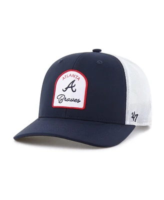 '47 Brand Men's Navy Atlanta Braves Gimmie Golf Trucker Adjustable Hat