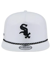 New Era Men's White Chicago White Sox Perforated Golfer Snapback Hat