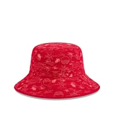 New Era Big Boys and Girls Red Washington Nationals 2025 Spring Training All Over Print Bucket Hat