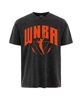 Sportiqe Men's and Women's Black Wnba Rock Roll Collection Angus Mineral Wash Premium T-Shirt
