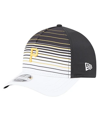 New Era Men's Black Pittsburgh Pirates Gradient 9FORTY M-Crown Adjustable Hat