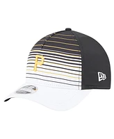 New Era Men's Black Pittsburgh Pirates Gradient 9FORTY M-Crown Adjustable Hat