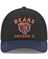 New Era Big Boys and Girls Black/Navy Chicago Bears 2025 Nfl Draft 9FORTY A-Frame M-Crown Adjustable Hat