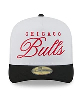 New Era Men's White/Black Chicago Bulls 2025 Nba Draft A-Frame 59FIFTY Fitted Hat