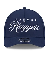 New Era Men's Navy Denver Nuggets 2025 Nba Draft M-Crown A-Frame 9FORTY Adjustable Hat
