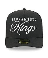 New Era Men's Black Sacramento Kings 2025 Nba Draft A-Frame 59FIFTY Fitted Hat