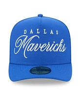 New Era Men's Blue Dallas Mavericks 2025 Nba Draft A-Frame 59FIFTY Fitted Hat