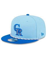 New Era Men's Light Blue/Blue Colorado Rockies 2025 Fourth of July 9FIFTY Snapback Hat