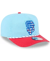 New Era Men's Light Blue/Red San Francisco Giants 2025 Fourth of July Golfer Snapback Hat