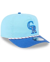 New Era Men's Light Blue/Blue Colorado Rockies 2025 Fourth of July Golfer Snapback Hat