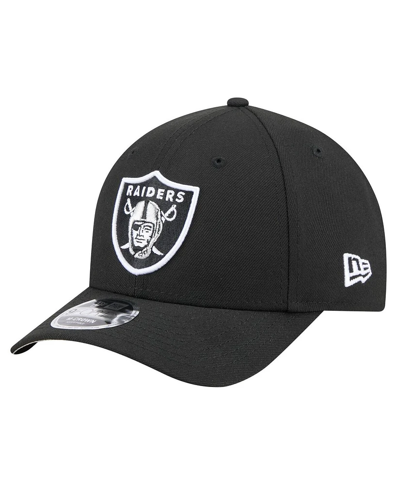 New Era Men's Black Las Vegas Raiders Team Collection 9FORTY M-Crown Adjustable Hat
