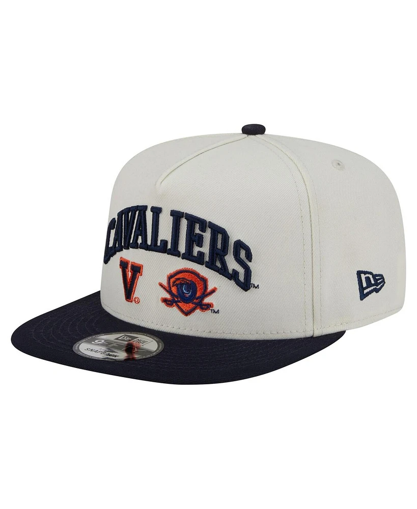 New Era Men's White Virginia Cavaliers Collegiate 9FIFTY A-Frame Snapback Hat