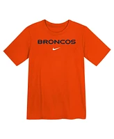 Nike Preschool Orange Denver Broncos Wordmark T-Shirt