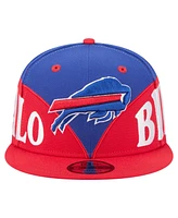 New Era Men's Royal/Red Buffalo Bills Split 9FIFTY Snapback Hat