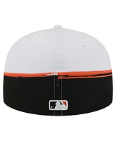 New Era Men's Black/White San Francisco Giants Paint Stroke 59FIFTY Fitted Hat