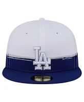 New Era Men's Royal/White Los Angeles Dodgers Paint Stroke 59FIFTY Fitted Hat
