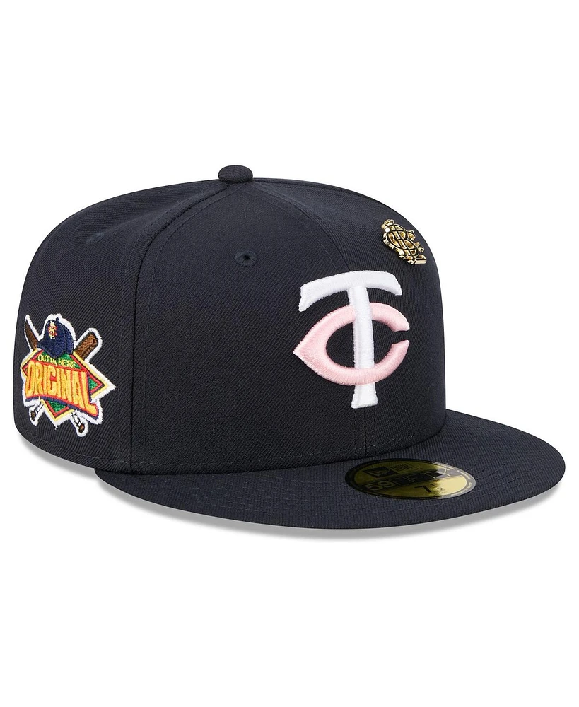 New Era Men's Navy Minnesota Twins 2025 Big League Chew 59FIFTY Fitted Hat