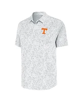 Antigua Men's White Tennessee Volunteers Lush Button-Up Shirt