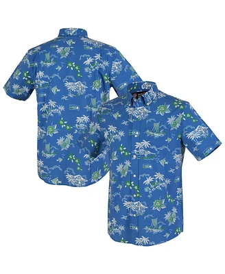 Reyn Spooner Men's Blue Seattle Seahawks Throwback Kekai Performance Button-Down Shirt