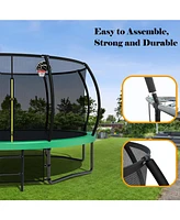12FT Kids Trampoline with Net & Ladder