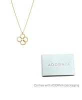 Adornia Gold Wire Clover Pendant Necklace