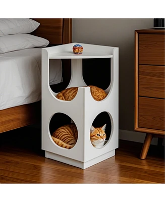 Streamdale Furniture Hollow Double-Layer Cat Station