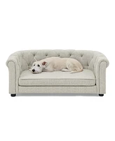 Beige Linen Pet Sofa