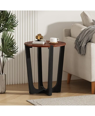 Streamdale Furniture Acacia Wood Side Table - Modern Design & Easy Assembly