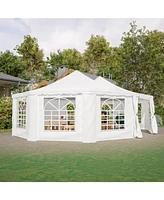 Streamdale Furniture 29x21ft White Party Wedding Tent - Waterproof Gazebo