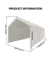 Streamdale Furniture12x20 Heavy Duty Portable Carport - White