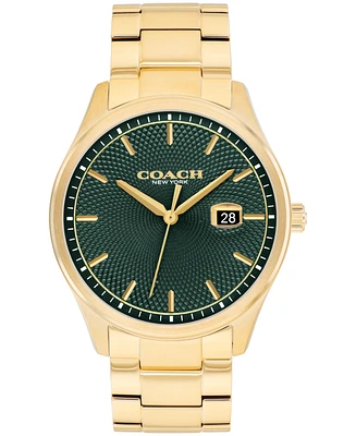 Coach Men's Oliver Gold Tone Stainless Steel Bracelet Watch, 41mm