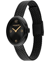 Coach Women's Sammy Black Ip Stainless Steel Bracelet Watch, 22.5mm