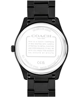 Coach Men's Oliver Black Ip Stainless Steel Bracelet Watch, 41mm