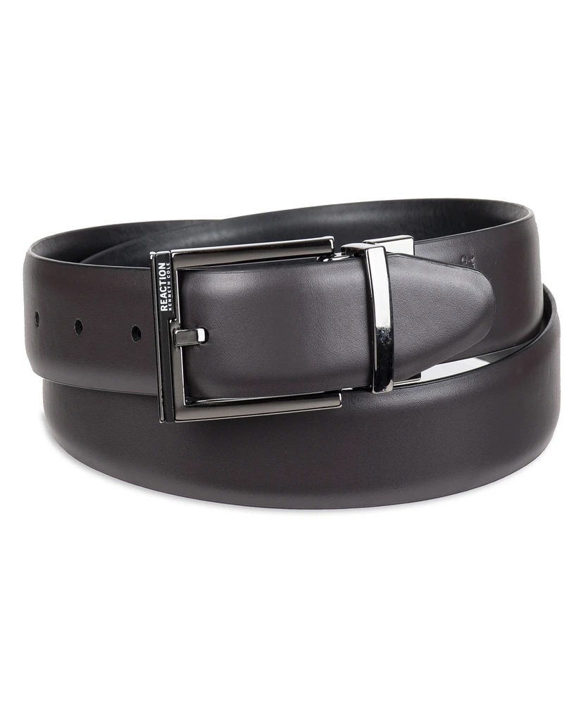 Kenneth Cole Reaction Men's 2-In-1 Reversible Feather Edge Dress Belt