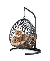 Cat Swing Bed with Stand - Yellow