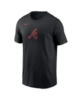 Nike Men's Black Atlanta Braves Lights Out Color Pop T-Shirt