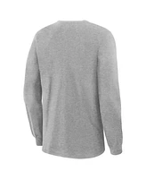 Fanatics Men's Heather Gray Florida Panthers 2025 Stanley Cup Champions Locker Room Long Sleeve T-Shirt