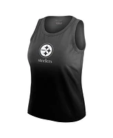 Wear by Erin Andrews Women's x Gracie Hunt Black Pittsburgh Steelers Ombre Tank Top