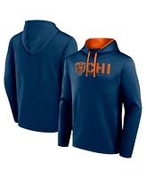 Logo Athletic Men's Navy Chicago Bears Head Start Pullover Hoodie
