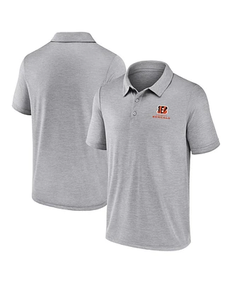 Fanatics Men's Gray Cincinnati Bengals Making Waves Polo Shirt