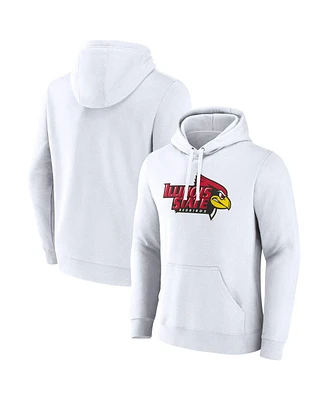 Fanatics Men's White Illinois State Redbirds Primary Logo Pullover Hoodie