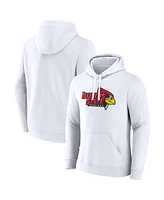 Fanatics Men's White Illinois State Redbirds Primary Logo Pullover Hoodie