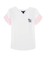 Tommy Hilfiger Big Girls Pointelle Short Sleeve T-Shirt
