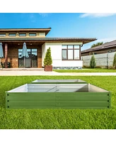 Streamdale Furniture Metal Garden Bed 6x3x1 ft (2 Pack) - Green