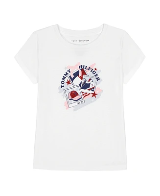 Tommy Hilfiger Toddler and Little Girls Polaroid Short Sleeve T-Shirt