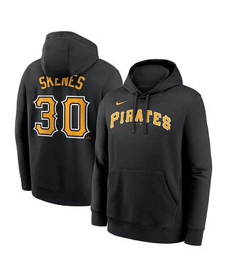 Nike Men's Paul Skenes Black Pittsburgh Pirates Player Name Number Club Fleece Pullover Hoodie