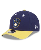 New Era Men's Navy/Gold Milwaukee Brewers 2025 Mlb All-Star Game 9FORTY M-Crown Adjustable Hat