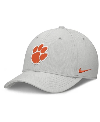 Nike Men's Gray Clemson Tigers Rise Practice Performance Adjustable Hat
